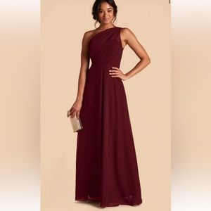 Birdy grey cabernet bridesmaid dress